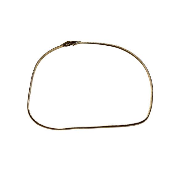 Vintage 1980s Gold Stretch Skinny Buckle Belt Small - Picture 6 of 6